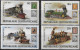 CENTRAFRIQUE - LOCOMOTIVES - N° 400 A 403 ET BF 39 - NEUF** MNH - Trains