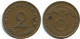 2 REICHSPFENNIG 1939 A GERMANY Coin #AD856.9.U.A - 2 Renten- & 2 Reichspfennig