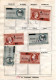 2891.GREECE. 5 PAGES WITH 48 OLD PENSION FUND REVENUES (HERMES) 5 SCANS, HEAVY DUPLICATION - Revenue Stamps
