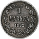 Finlande, Alexander III, Markka, 1892, Helsinki, Argent, TTB+, KM:3.2 - Finlande