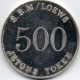 Jeton Token 500 = 500frs Monaco Année 1980 Poids 35,5 Gr 41 Millimetre - Casino