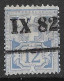 Switzerland 1882 Fine Used 12c Ultramarine White Paper - Usados
