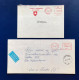Denmark, Greenland GRØNLAND, 2 COVER POSTAGE METER, FRANQUEO MECÁNICO (FRANCOFILIA 3) - Postmarks