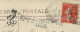 Card From Bordeaux To Brighton - Taxed - Exceeds Limits Of Size 132 - Grand Café Du Commerce & De Tourny - Postmark Collection