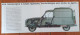 DOCUMENTS BROCHURE RENAULT 4 L FOURGONETTE - Automobili