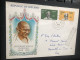 3 Different Ireland Mahatma Gandhi First Day Covers 2 Cpl Set But Interesting See - Brieven En Documenten