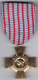 Frankreich Medaille Croix Du Combattant Bronze -teils Feuervergoldet, An Orig. Bandabschnitt, II+ - Frankreich