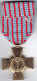 Frankreich Medaille Croix Du Combattant Bronze -teils Feuervergoldet, An Orig. Bandabschnitt, II+ - Frankrijk