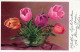 FLOWERS Vintage Postcard CPA #PKE588.GB - Flowers