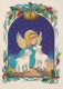 ANGELO Buon Anno Natale Vintage Cartolina CPSM #PAH983.IT - Anges