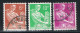 FRANCE : N° 1115 -1115A - 1116 Oblitérés (Type Moissonneuse) - PRIX FIXE - - 1957-1959 Moissonneuse