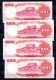 RC 27436 TAIWAN 4 BILLETS DE 100 YUAN AYANT CIRCULÉS - Taiwan