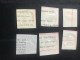 6 GB Revenue Embossed With Numbers Indicated See Photos - Revenue Stamps