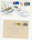 4 Diff UPRATED Australia POSTAL STATIONERY Multi Stamps COVERS  1970s -1980s Cover - Entiers Postaux