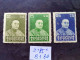 （2185B1） TIMBRE CHINA / CHINE / CINA  3 Timbres * - 1912-1949 Republiek