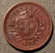 SUISSE - 1 RAPPEN 1898 B - 1 Centime / Rappen