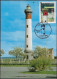 France 2004-2005 Y&T 3715, Feuillet De Luxe, Carte Maximum, Oblitération 1er Jour. Phare D'Ouistreham - Lighthouses