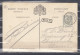 Postkaart Van Stavelot Naar Anvers Met Langstempel Hockai - Linear Postmarks