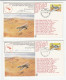 2 Diff SIGNED FLIGHTS Australia To Singapore Via Bahrain COVERS Aviation Flight Cover Fdc Stamps 1980 - FDC