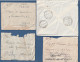 Greece 1945-63 Lot Of 4 Old Covers With Stamps - Storia Postale