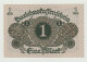 Banknote Deutschland-duitsland Darlehnskassenschein 1 Mark 1920 UNC Serie: 1-799473 - 1 Mark