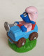 FIGURINE BOUCHON PRIME BIP 1999 SCHTROUMPF EN VOITURE (2) - Smurfs