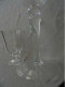 Delcampe - Ancien - Grand Verre Photophore Sur Pied En Verre - Glas & Kristall