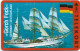 Denmark - KTAS - Ships (Red) - Germany - Gorch Fock - TDKP028D - 11.1993, 5kr, 1.200ex, Used - Denmark