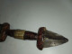ANCIEN POIGNARD AFRICAIN RECOUVERT DE CUIR ECT .... - Knives/Swords