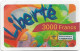 New Caledonia - OPT - Liberte - Flowers, Type #3B (Reverse 2), GSM Refill 3.000CFP, Exp.31.12.2002, Used - Nouvelle-Calédonie