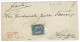 1871- Domestic Cover Fr. Y & T N°8 ( Perçage III ) Bleu S/ Azuré + Red ANK 6 /4 Framed - Signed Calves - Lettres & Documents