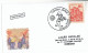 CV 27 - 1237-a HARLEQUIN, Romania - Cover + Greeting Card - 2004 - Dolls