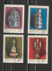 Mongolie Lot 9 Timbres - Arts, Selle, Coiffes, Bottes Année 1975 YT 807 à 810 - 811 - Année 1974 - YT 746 à 749 - Mongolia