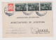 Bulgaria Bulgarien Ww2-1942 Commerce Card With Topic Stamps Bee, Beehive Honey Farm 3x30St., Domestic Used (66654) - Covers & Documents