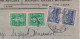 Bulgaria Bulgarien 1940s Registered Bank Cover With Perfin, Topic Stamps, Domestic Used Rare (877) - Brieven En Documenten