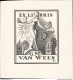 Am116 Ex Libris Van Wess - Exlibris