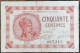 Billet 50 Centimes Chambre De Commerce De PARIS 1920 Nécessité G.55 - Cámara De Comercio