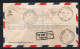 EAST AFRICA - 1932- REGISTERED AIRMAIL TO PORT BELL ATTRACTIVE FRANKING WITH BACKSTAMPS - East Africa & Uganda Protectorates