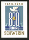 AK Schwerin, Festpostkarte Zur 800-Jahr-Feier 1960  - Schwerin