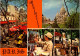 11-4-2024 (1 Z 40) France - Paris Montmartre Et Basilique (2 Postcards) - Kirchen U. Kathedralen