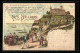 Lithographie Blankenese Bei Hamburg, Süllberg, Inh.: H. D. Rohr  - Blankenese