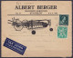 L. "Machines Agricoles Berger" Par Avion Affr. N°678+696 Càd STAVELOT /11 XII 1945 Pour GOTEBORG (Suède) - Voir Publicit - 1936-1957 Offener Kragen