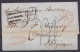 L. Datée 13 Février 1855 De NEW YORK Pour MALINES "par Steamer Via Boston" - Marque [DEBOURS ETRANGERS / TAXE REDUITE /  - 1851-1857 Medaillons (6/8)