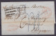L. Datée 13 Février 1855 De NEW YORK Pour MALINES "par Steamer Via Boston" - Marque [DEBOURS ETRANGERS / TAXE REDUITE /  - 1851-1857 Medaglioni (6/8)
