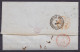 L. Datée 13 Février 1855 De NEW YORK Pour MALINES "par Steamer Via Boston" - Marque [DEBOURS ETRANGERS / TAXE REDUITE /  - 1851-1857 Medaillons (6/8)