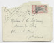 INDE FRANCAISE INDIA 20 CA SOLO DEVANT LETTRE FRONT COVER  DEFAUT PONDICHERY 1925 TO FRANCE - Covers & Documents