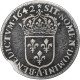 France, Louis XIII, 1/12 Ecu, 1642, Paris, Argent, TB, Gadoury:46 - 1610-1643 Luis XIII El Justo