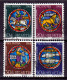 Switzerland / Helvetia / Schweiz / Suisse 1968 ⁕ Mi.870-873, 874-877, 887-890, 891-894 ⁕ 16v Used - See Scan - Used Stamps