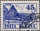 Roumanie Poste Obl Yv:3971/3976 Hôtels & Auberges Serie 3 (Beau Cachet Rond) - Gebruikt