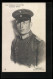 Foto-AK Sanke Nr. 547: Leutnant Schulte Mit Schirmkappe  - 1914-1918: 1ère Guerre